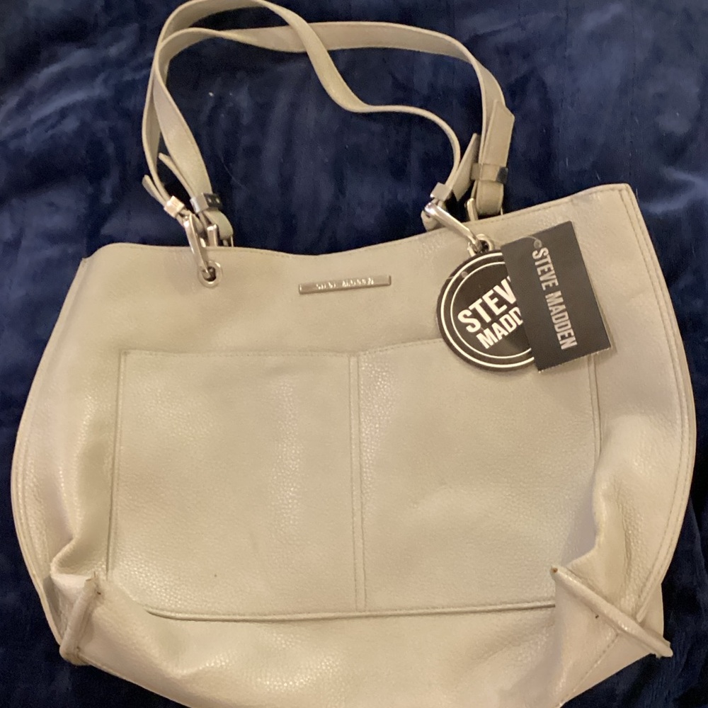 Steve Madden Gray Tote Bag